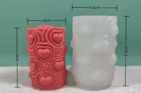 Molde silicona velon con corazones